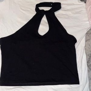 Black halter top